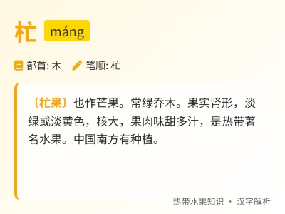 杧怎么读