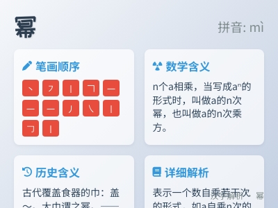 幂怎么读