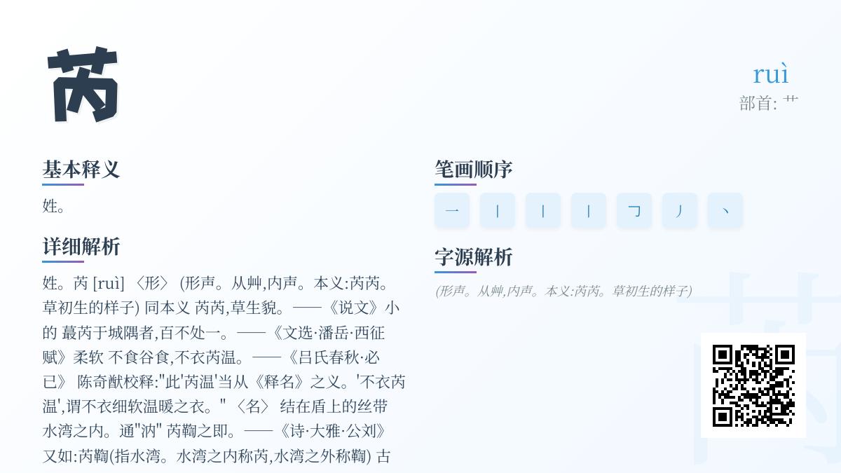 5分钟掌握”芮”字正确读音与7大历史含义 从姓氏到古国名全面解析