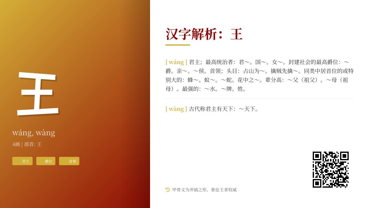 掌握”王”字的2种读音、4笔笔顺与10大成语 全面解析权力象征的汉字奥秘