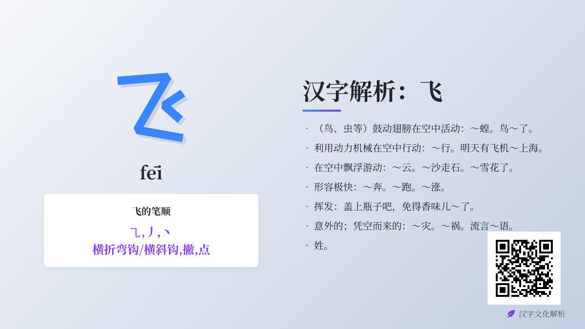 掌握”飞”的拼音fēi 3个笔顺技巧与10个常用成语解析
