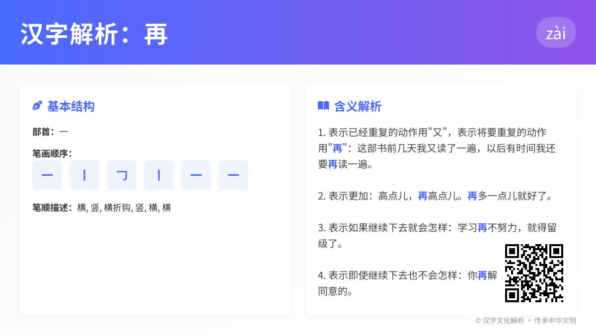 掌握“再”的6种用法 从拼音笔顺到成语解析全面解读汉字奥秘