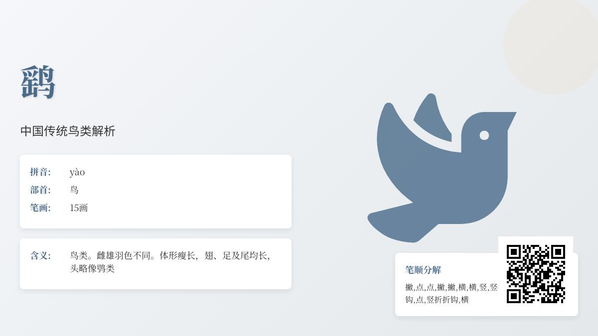 鹞的正确读音是什么 15画汉字鹞的笔顺与含义解析
