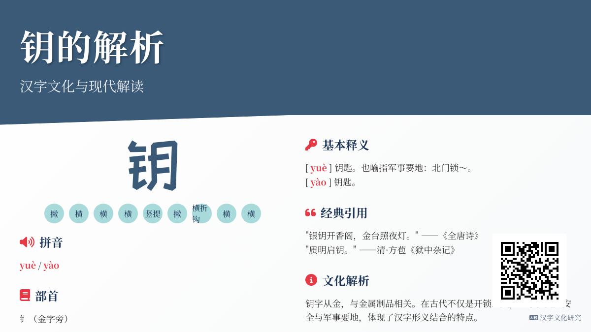 钥怎么读
