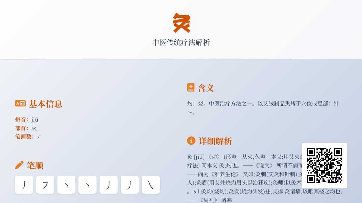 灸怎么读