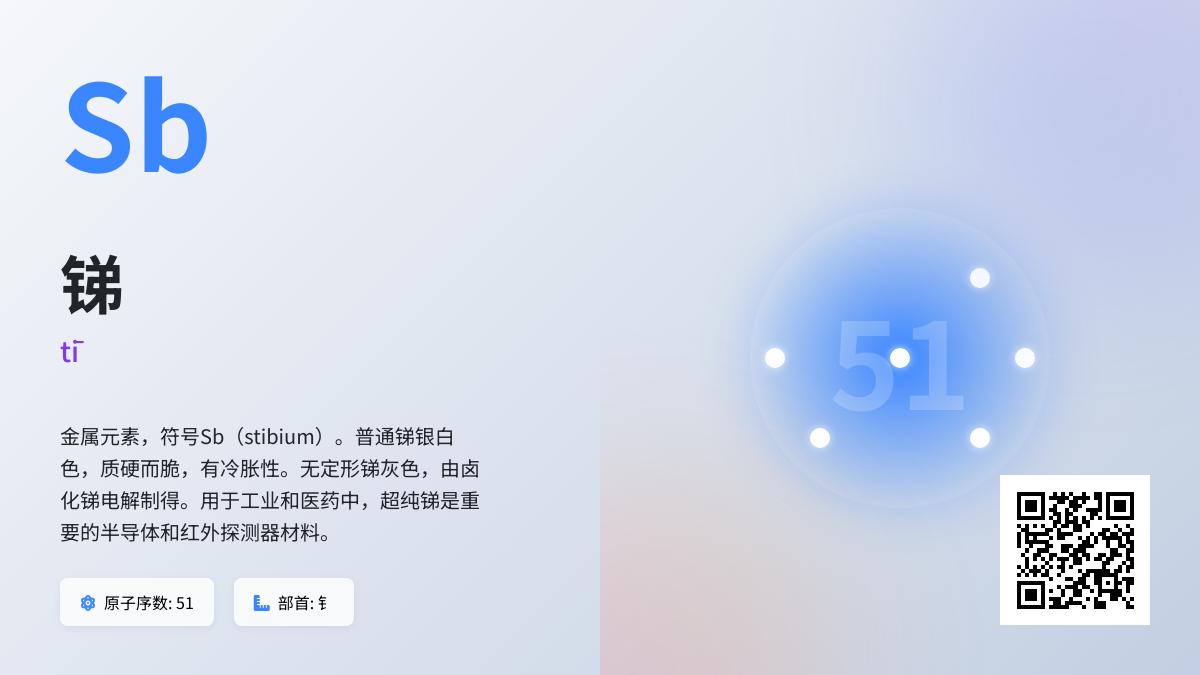 锑怎么读