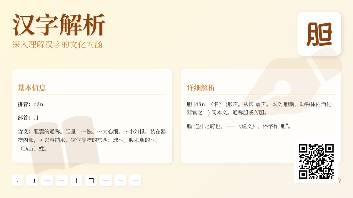 胆的拼音