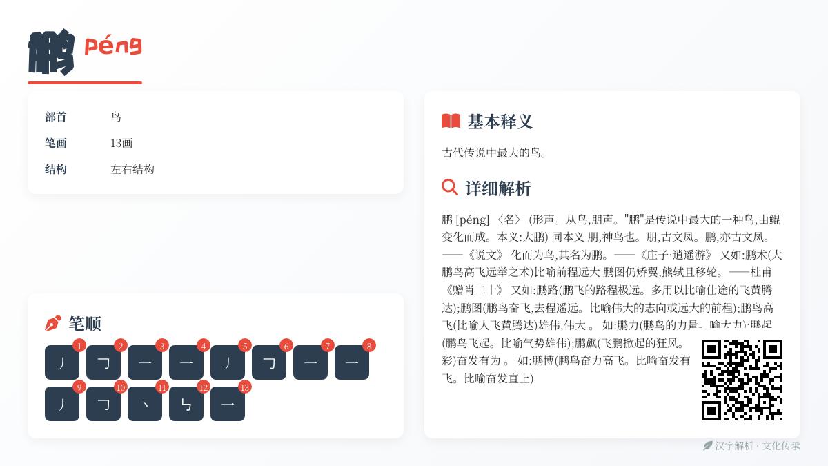 鹏的拼音