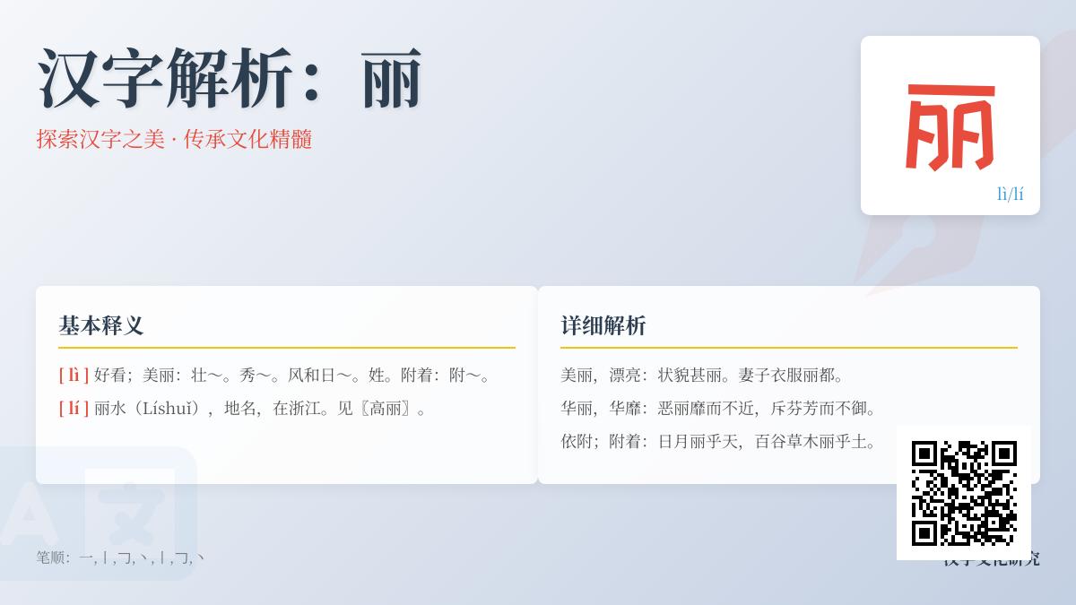 丽的拼音