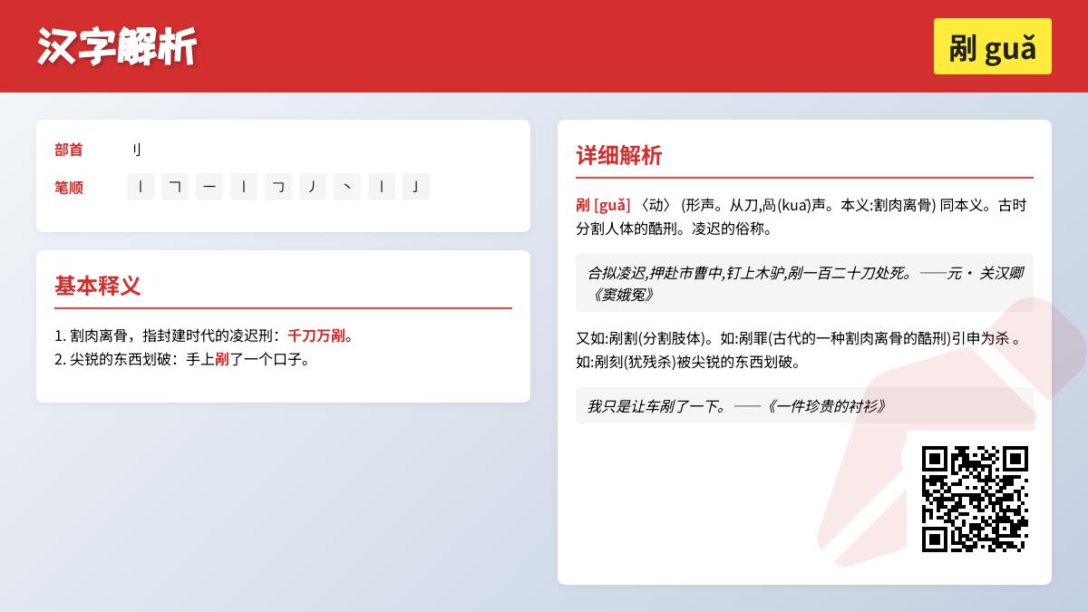 剐怎么读