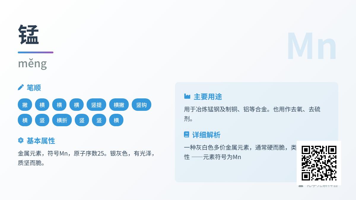 锰怎么读