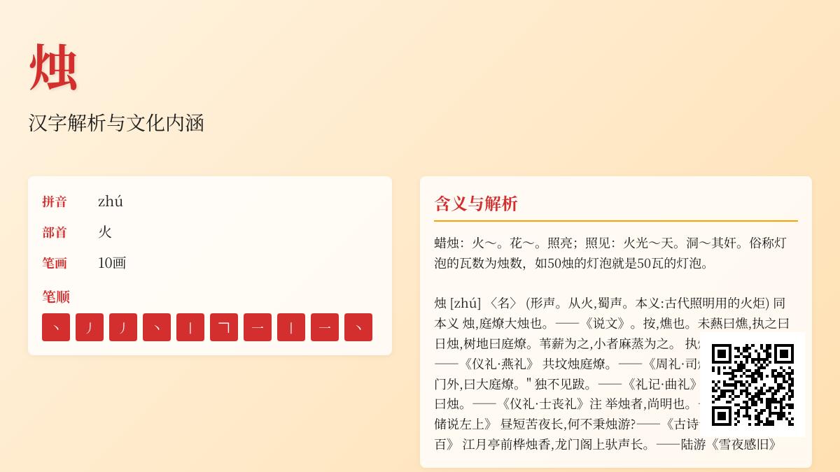 烛怎么读