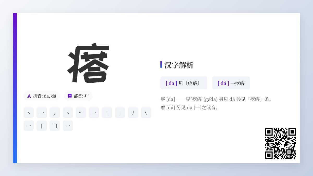 瘩的拼音