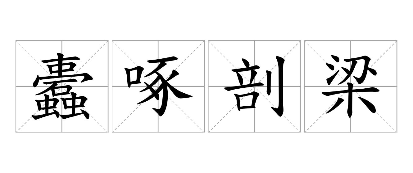蠹啄剖梁柱是什么意思