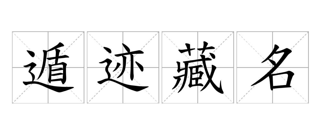遁迹藏名是什么意思