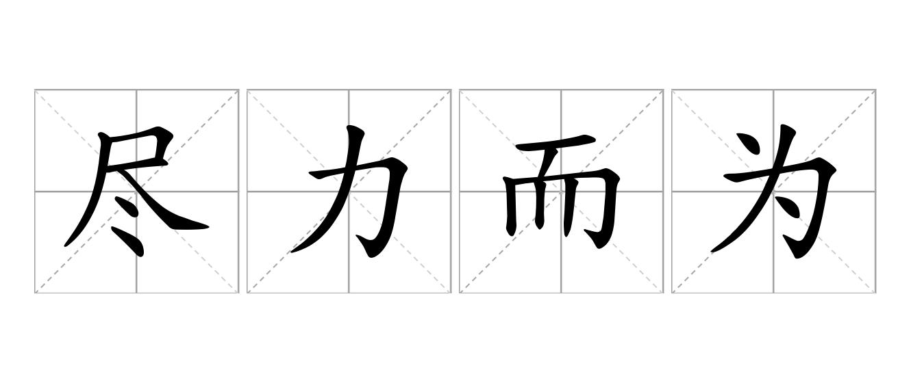尽力而为是什么意思