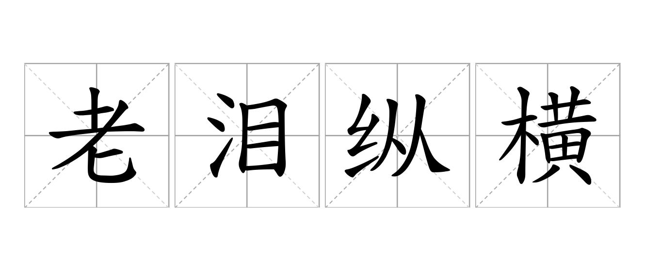 老泪纵横是什么意思