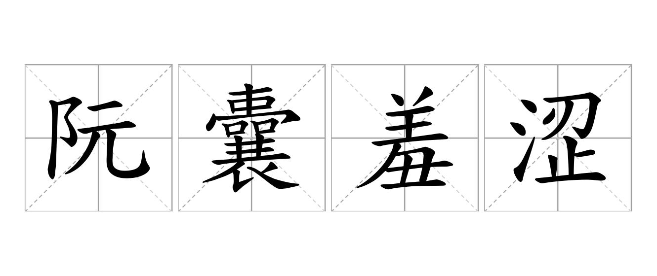 阮囊羞涩是什么意思