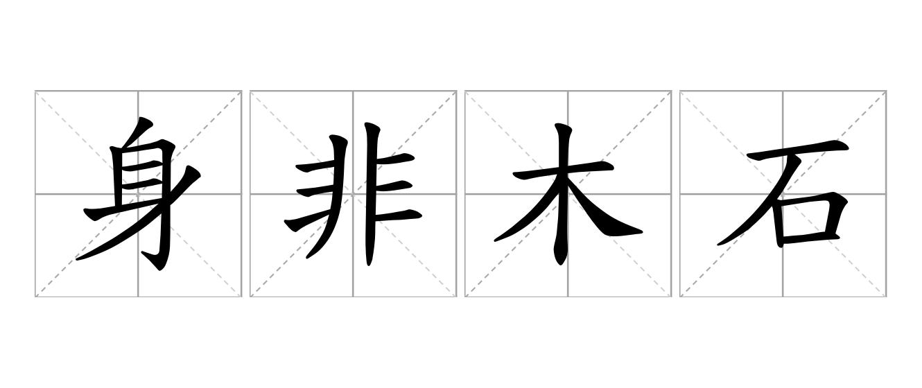 身非木石是什么意思