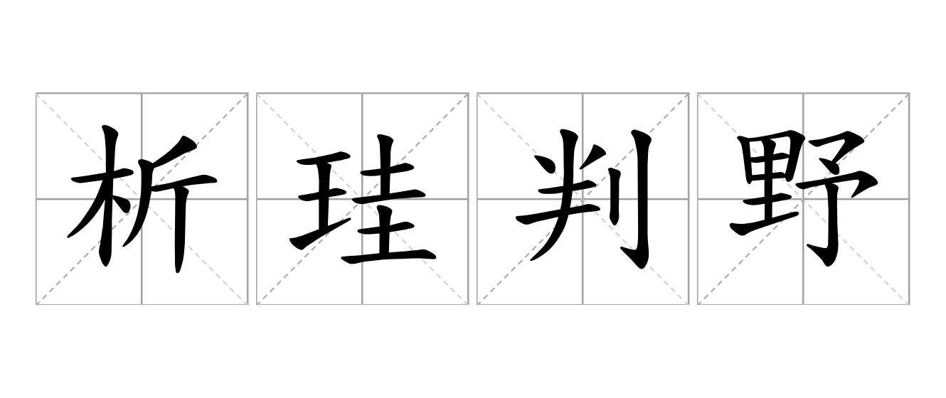 析珪判野是什么意思