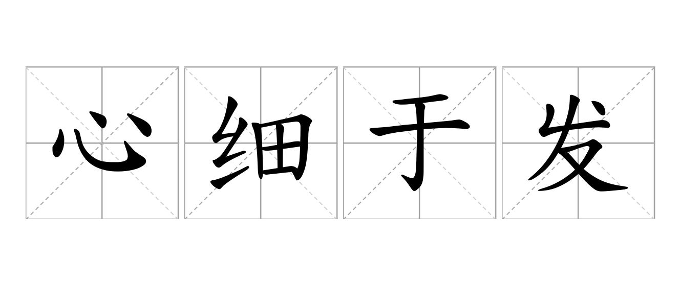 心细于发是什么意思