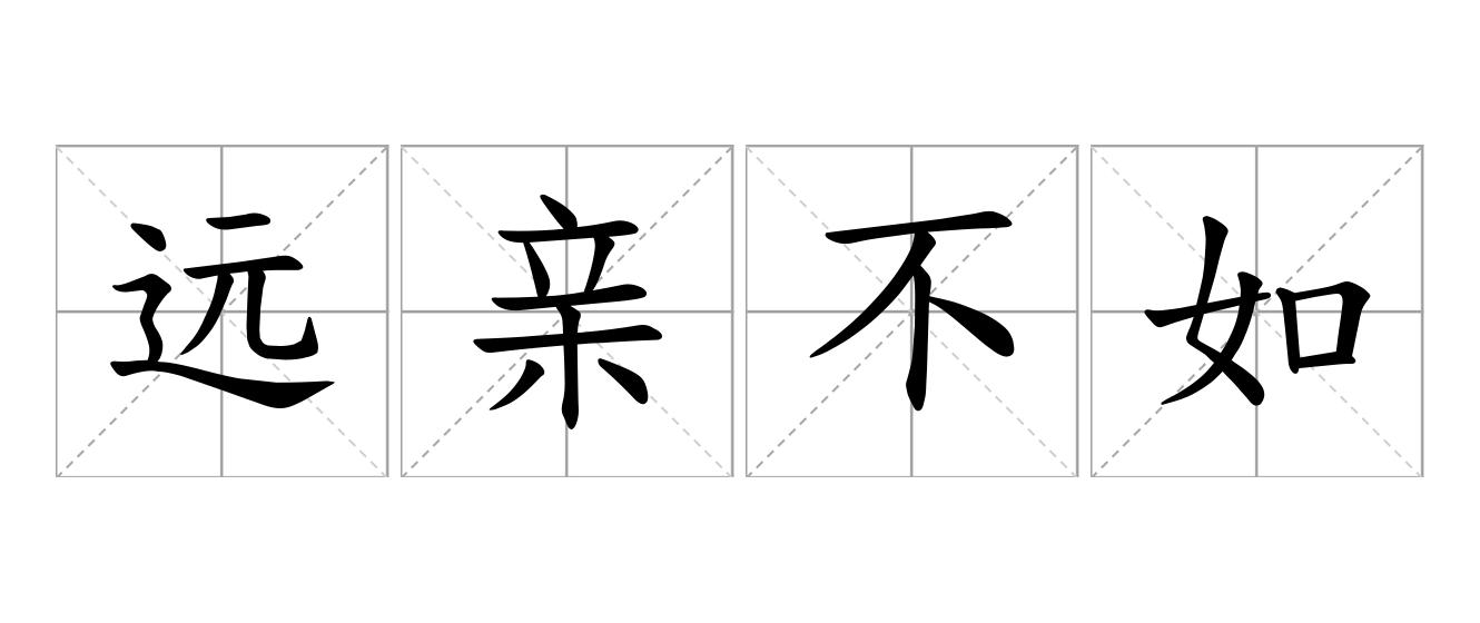 远亲不如近邻是什么意思