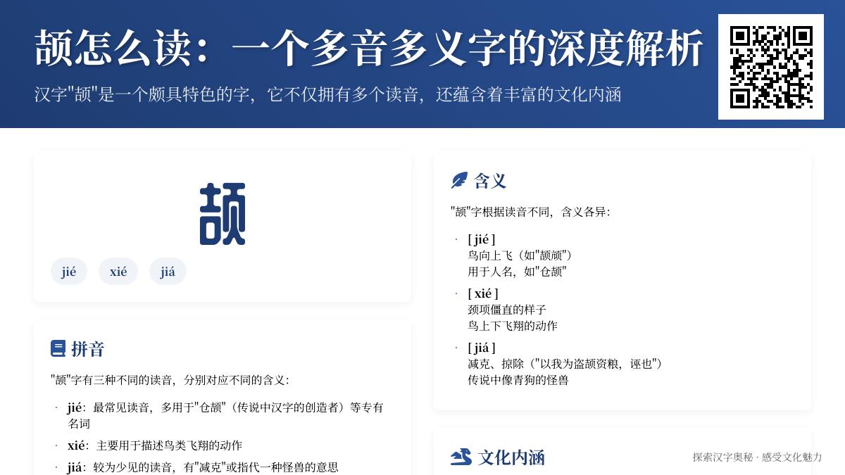 颉字3种读音解析 仓颉造字与鸟类飞翔的正确发音指南