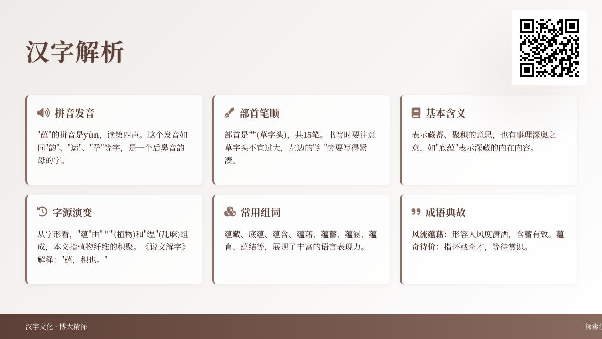 蕴字正确读音是什么 15笔书写技巧与深层含义解析