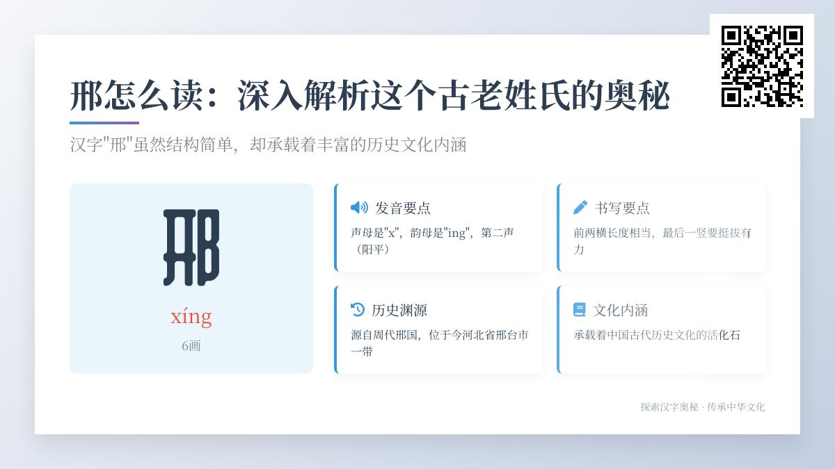 5个关键点教你正确读写”邢”字并了解其历史渊源