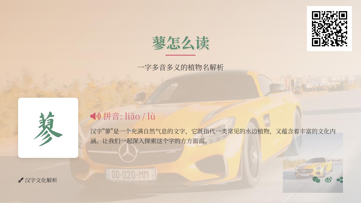 蓼字怎么读两种发音解析及植物文化内涵详解