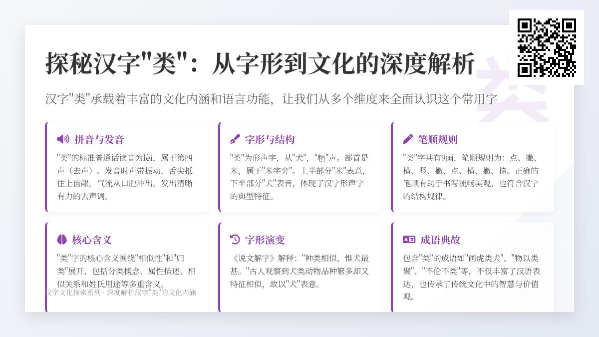汉字“类”的拼音、部首、笔顺及文化内涵全解析
