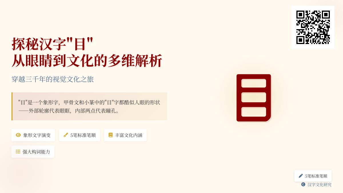 汉字“目”的5种含义解析与10个成语应用指南