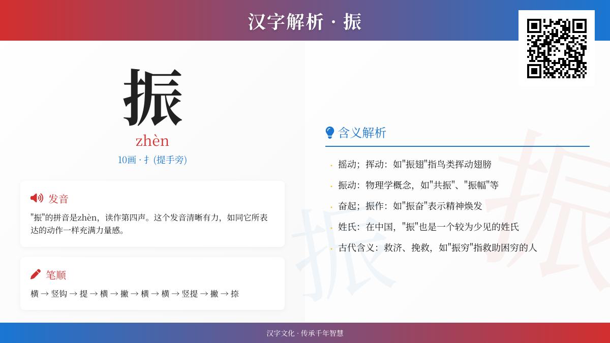 振怎么读 掌握zhèn的正确发音与10个实用组词技巧