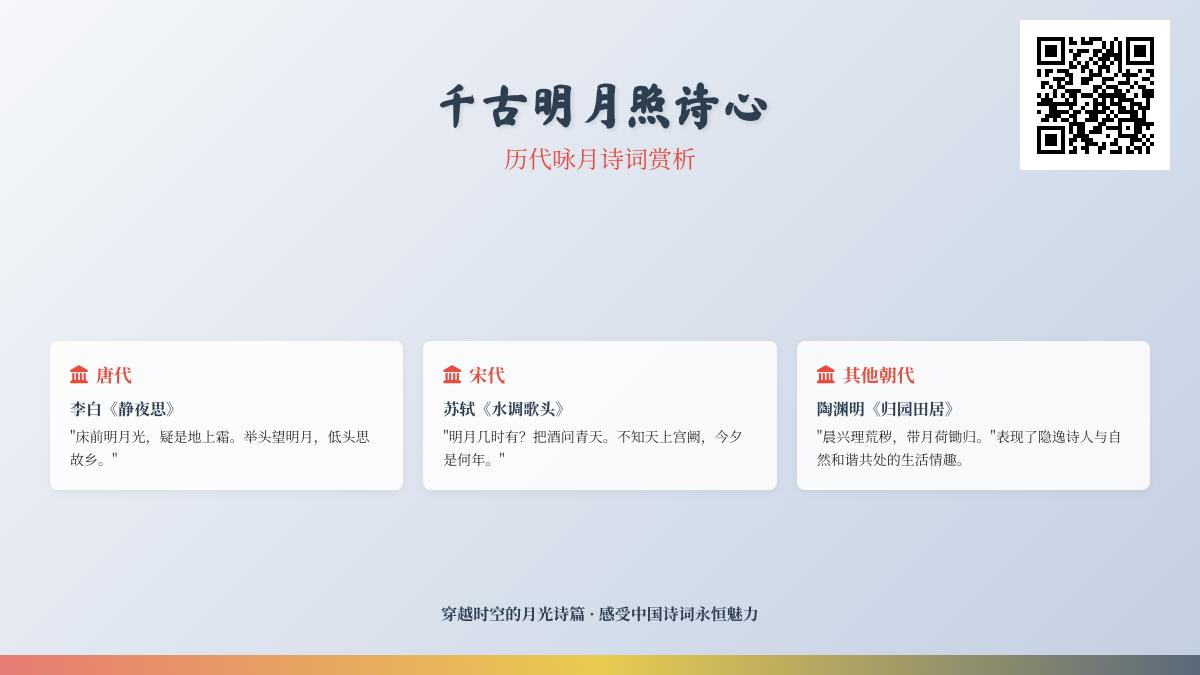 10首关于明月的经典诗词赏析 从李白到苏轼看古人如何写月亮