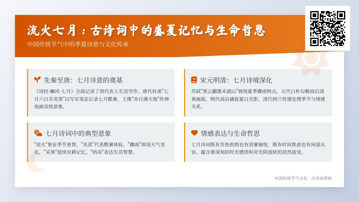 古诗词中的七月盛夏意象 关于流火七月的经典诗句与季节哲思