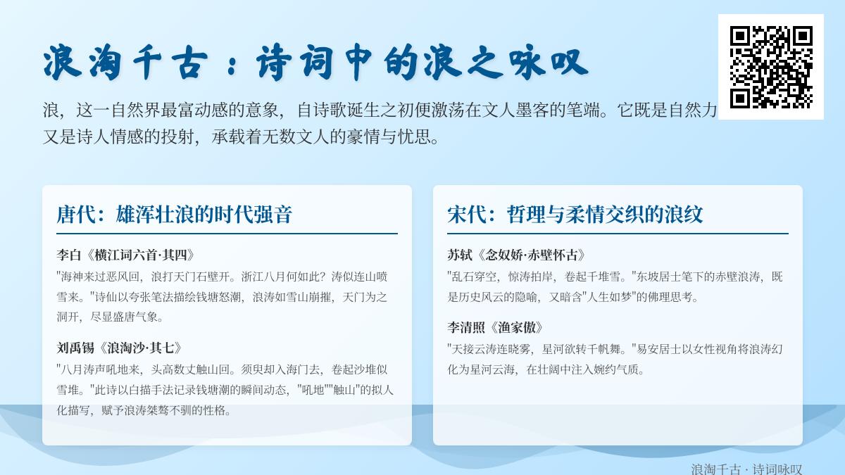 千年诗词中的浪花咏叹 从李白到纳兰性德的10首经典咏浪诗赏析