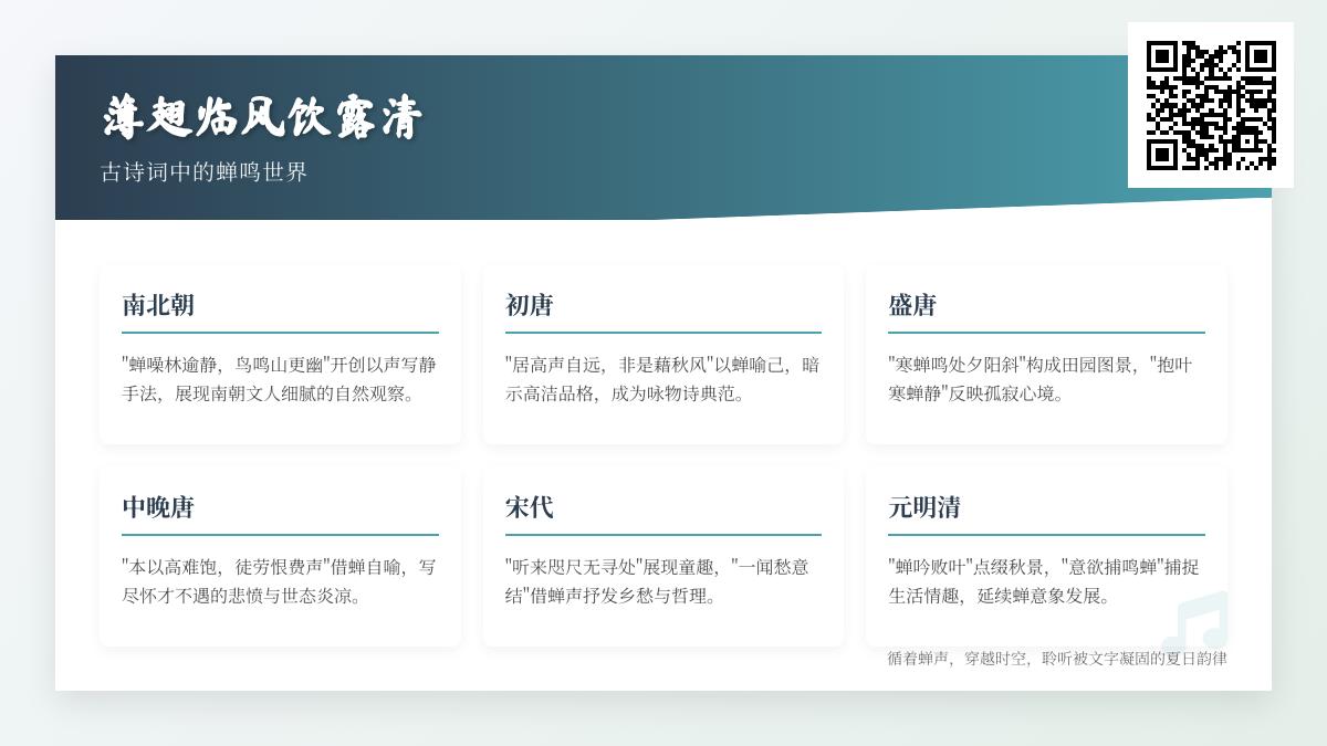 古诗词中关于蝉的10首经典名句 写蝉鸣的诗词意象与情感解析