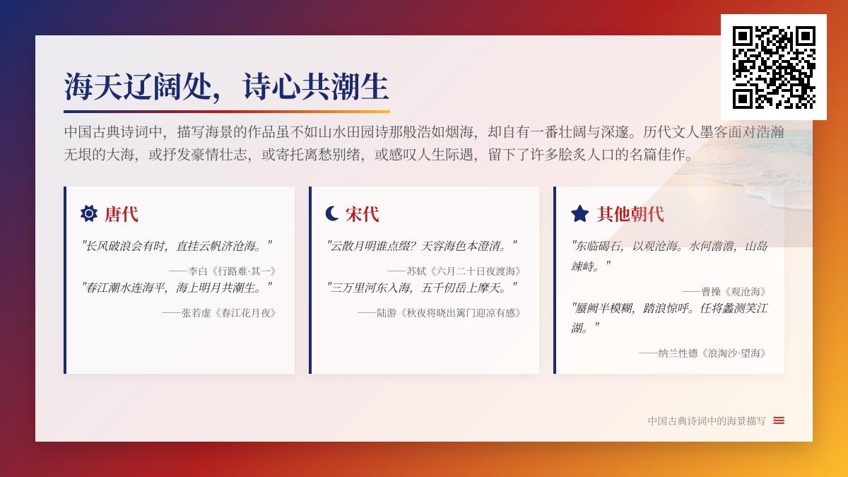 10首描写大海的经典诗词 领略中国古典诗词中的壮阔海景与人生哲思