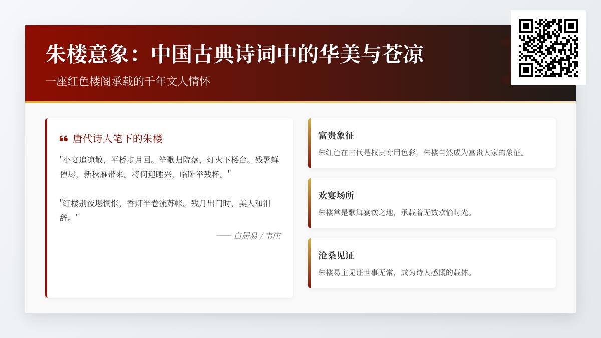 10首关于朱楼的经典诗词 解读中国古典诗词中的华美意象与苍凉意境