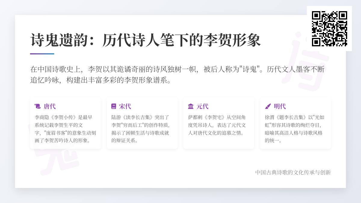 历代诗人如何评价李贺 10首关于诗鬼的经典诗词赏析