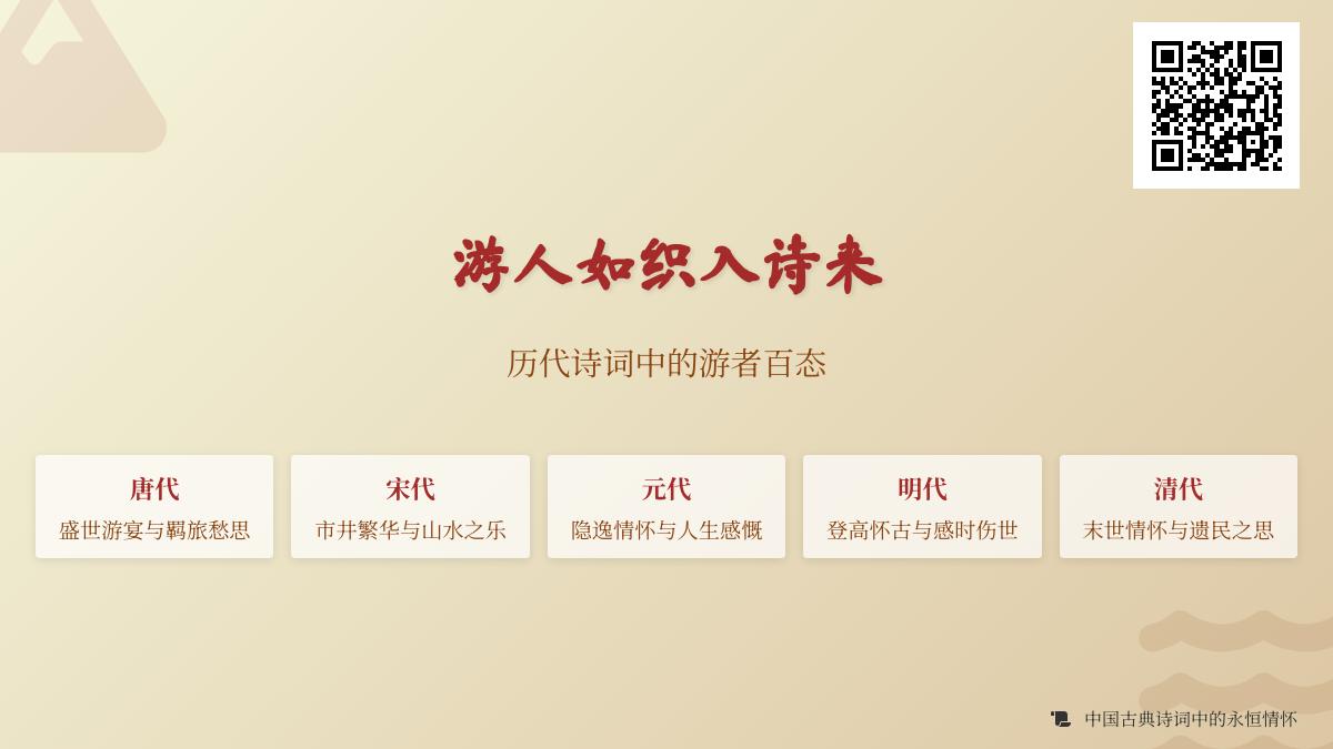 历代诗词中的游人百态 探寻古人行旅生活与情感世界的50首经典