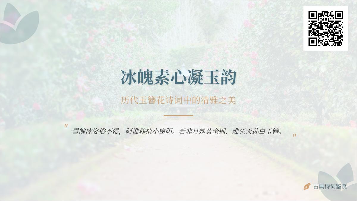 历代诗人如何用诗词赞美玉簪花的清雅之美