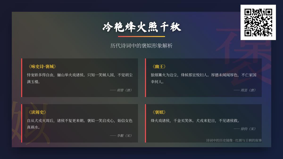 描写褒姒的诗词