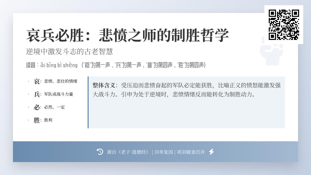5个历史典故揭示哀兵必胜的深层逻辑 如何将逆境转化为制胜力量