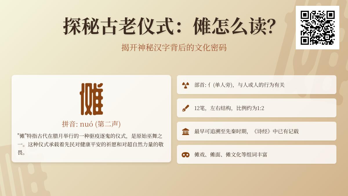 揭秘傩字正确读音与12笔书写技巧 探索古老傩文化的历史与仪式