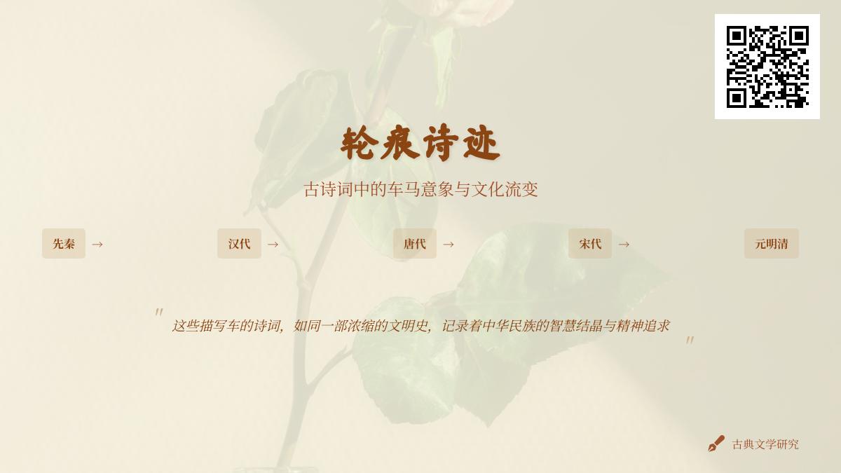中国古代诗词中关于车马的意象演变与文化内涵解析