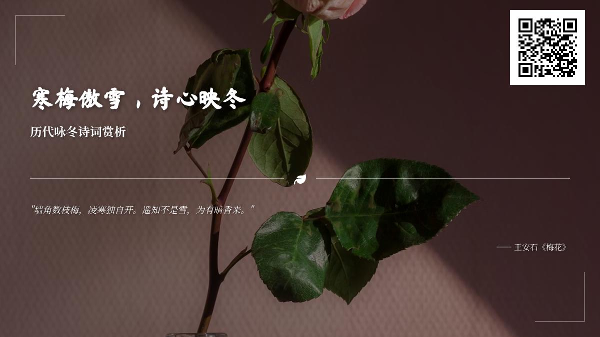10首经典咏冬诗词赏析 感受古人笔下傲雪寒梅与温暖诗情