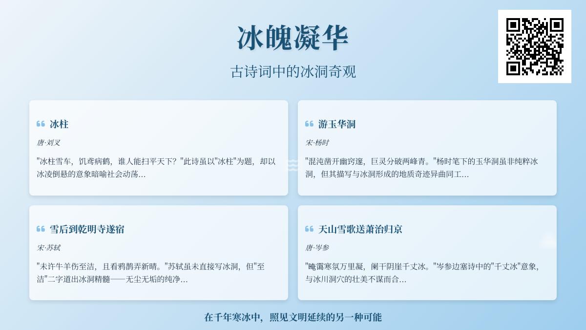 10首描写冰洞的经典古诗词 探索晶莹剔透的冰窟玉壶意象与文人哲思