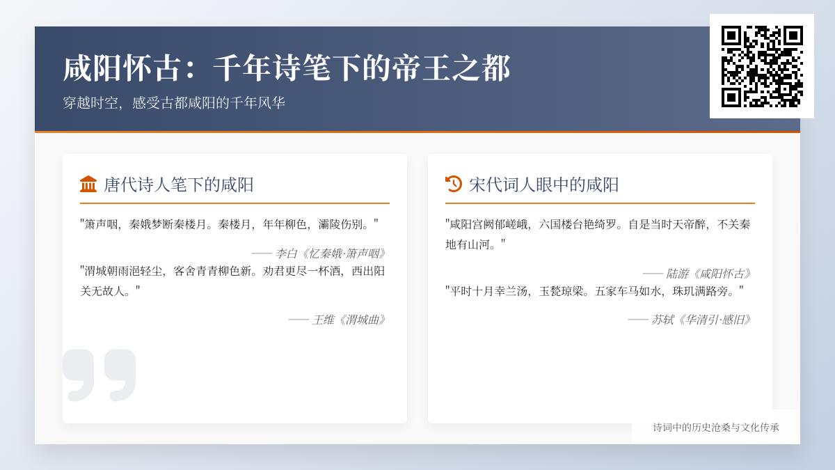 10首关于咸阳的经典诗词 感受千年帝王之都的历史沧桑与诗意风华