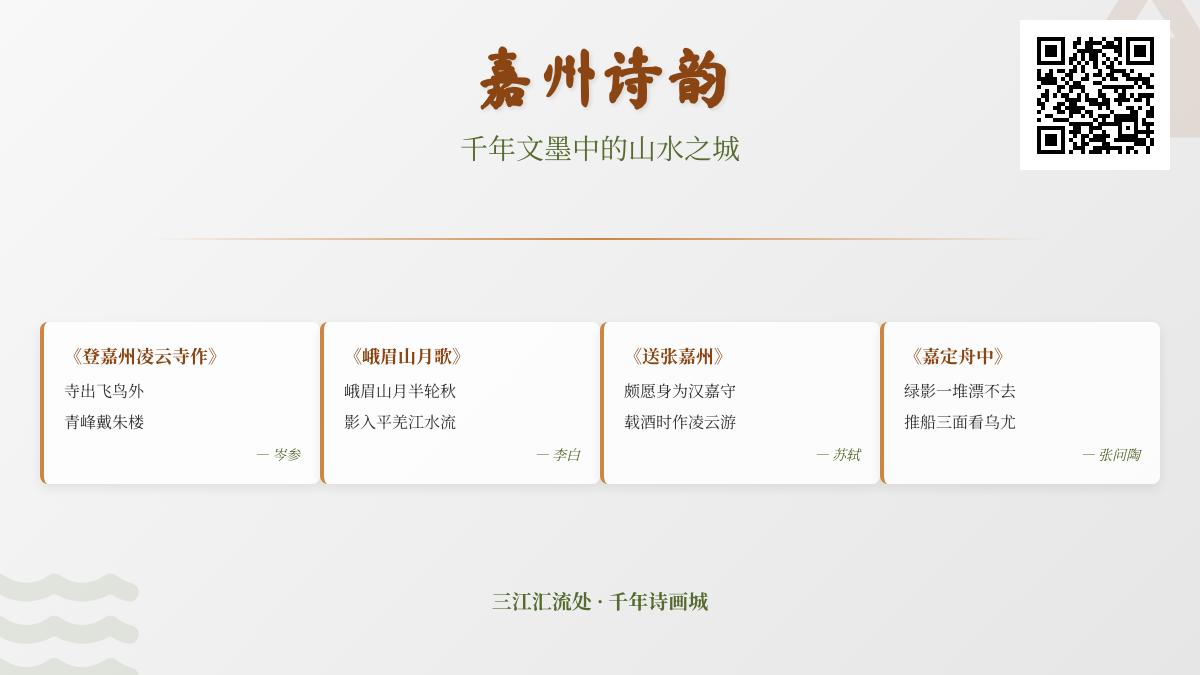 历代诗人笔下的嘉州山水诗词精选 关于三江汇流与凌云寺的经典诗作赏析